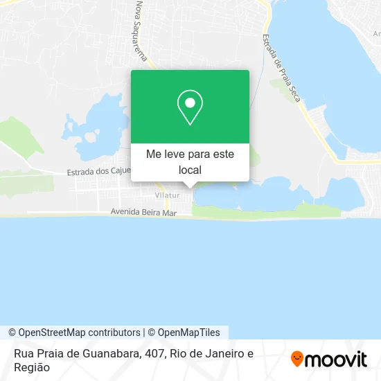 Rua Praia de Guanabara, 407 mapa