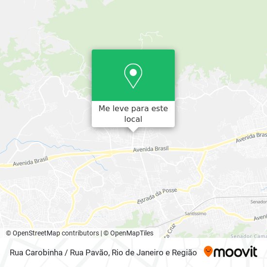 Rua Carobinha / Rua Pavão mapa