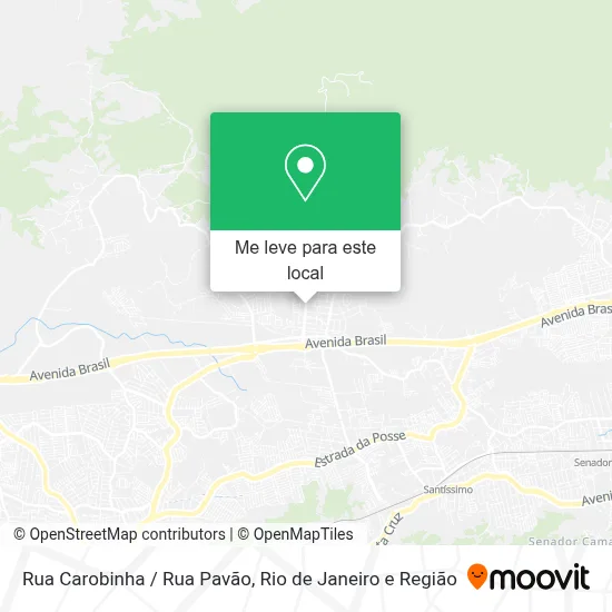 Rua Carobinha / Rua Pavão mapa