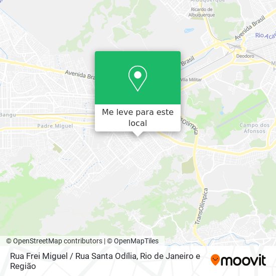 Rua Frei Miguel / Rua Santa Odília mapa