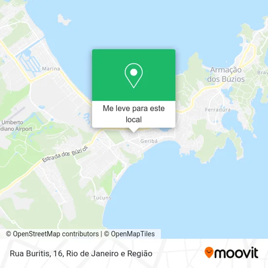 Rua Buritis, 16 mapa