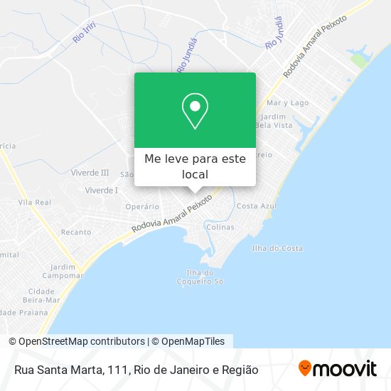 Rua Santa Marta, 111 mapa