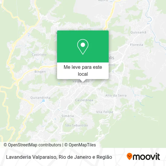 Lavanderia Valparaiso mapa