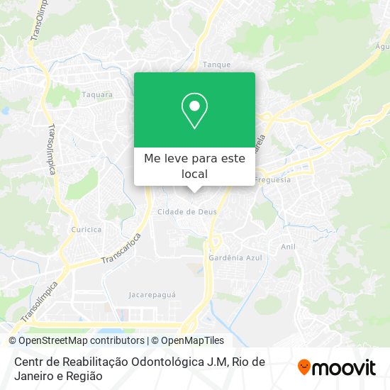 Centr de Reabilitação Odontológica J.M mapa