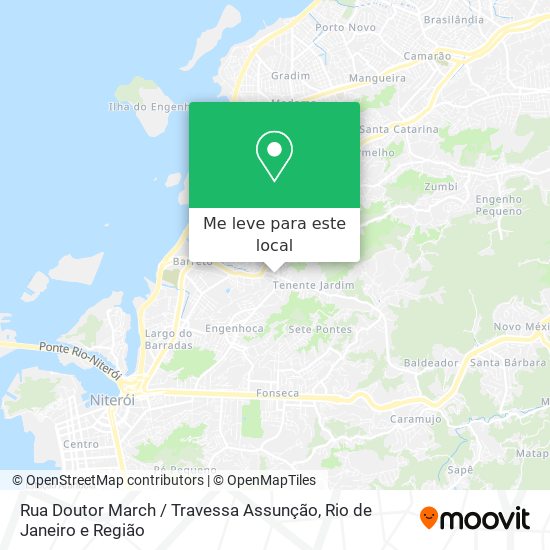 Rua Doutor March / Travessa Assunção mapa