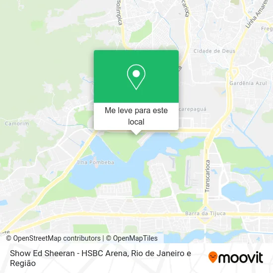 Show Ed Sheeran - HSBC Arena mapa