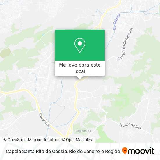 Capela Santa Rita de Cassia mapa