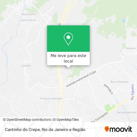 Cantinho do Crepe mapa