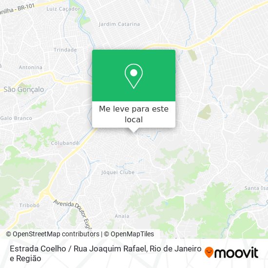 Estrada Coelho / Rua Joaquim Rafael mapa