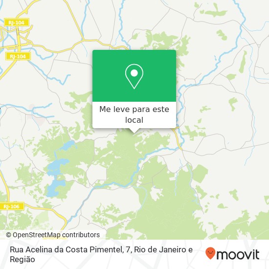 Rua Acelina da Costa Pimentel, 7 mapa