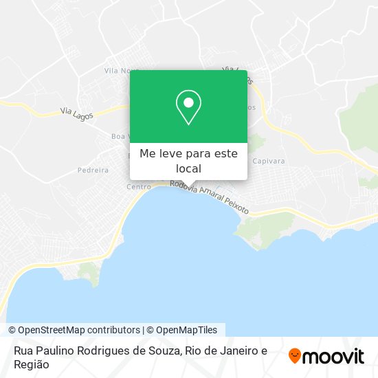 Rua Paulino Rodrigues de Souza mapa