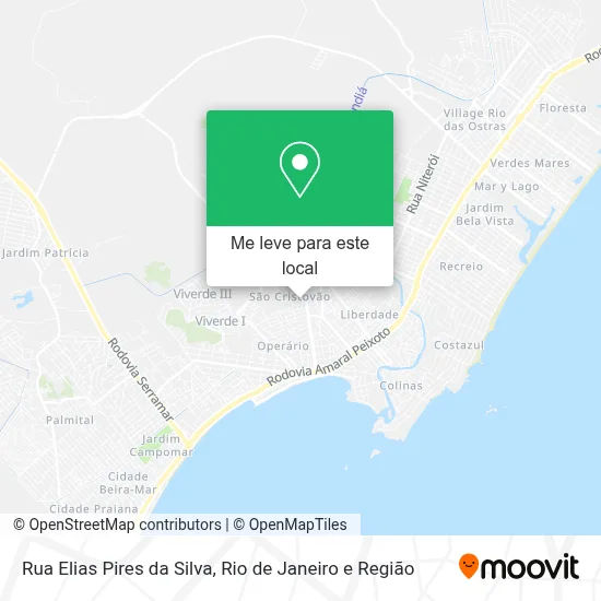 Rua Elias Pires da Silva mapa