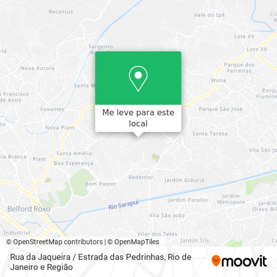 Rua da Jaqueira / Estrada das Pedrinhas mapa