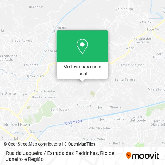 Rua da Jaqueira / Estrada das Pedrinhas mapa