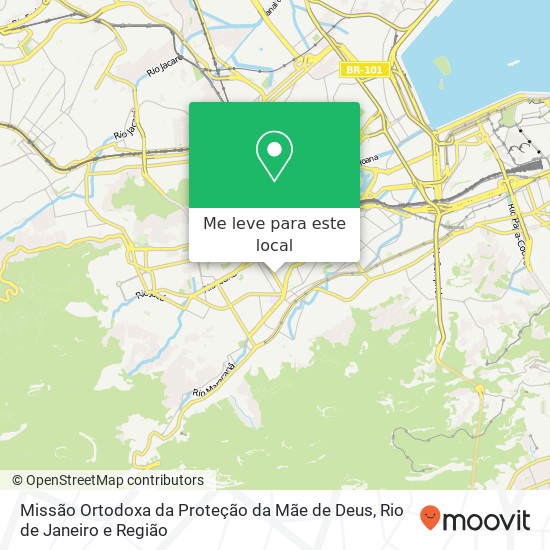 Missão Ortodoxa da Proteção da Mãe de Deus mapa