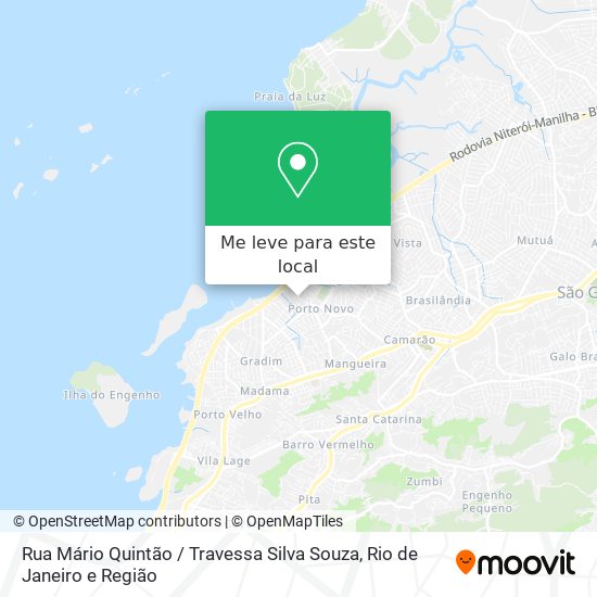 Rua Mário Quintão / Travessa Silva Souza mapa