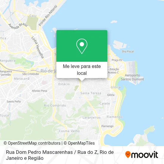 Rua Dom Pedro Mascarenhas / Rua do Z mapa