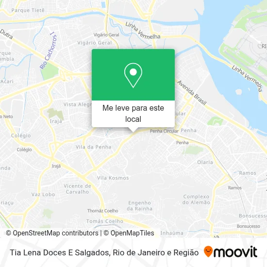 Tia Lena Doces E Salgados mapa