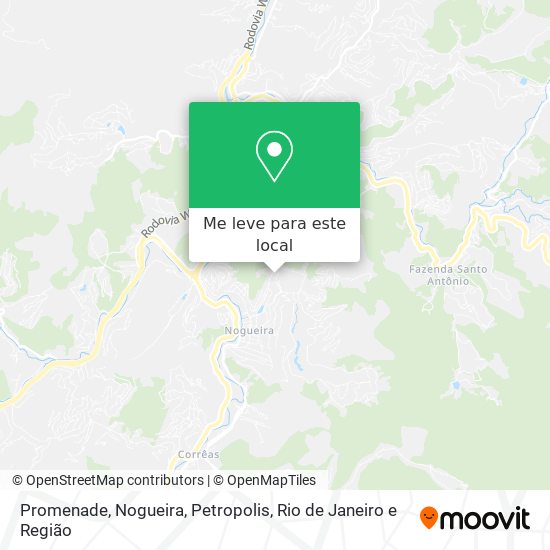 Promenade, Nogueira, Petropolis mapa