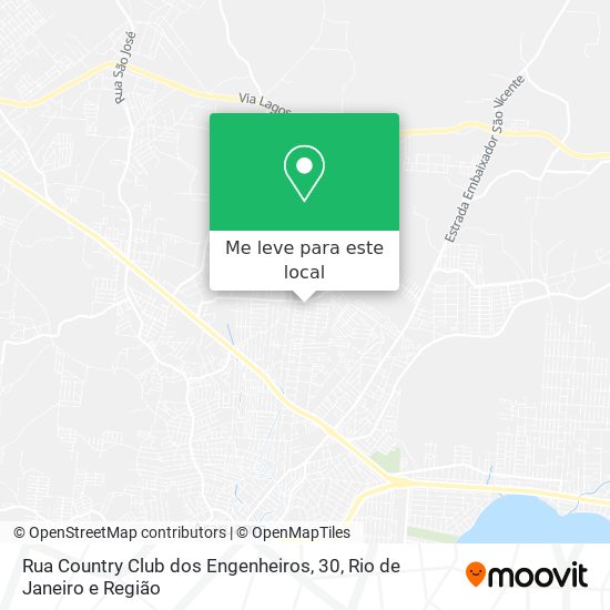 Rua Country Club dos Engenheiros, 30 mapa