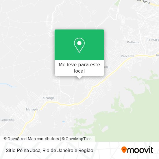 Sítio Pé na Jaca mapa