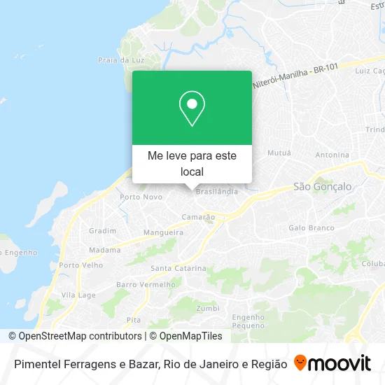 Pimentel Ferragens e Bazar mapa