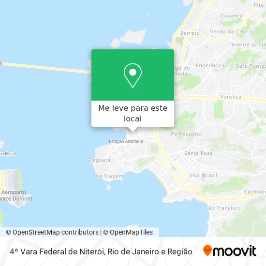 4ª Vara Federal de Niterói mapa