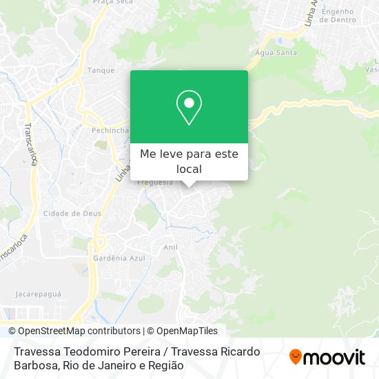 Travessa Teodomiro Pereira / Travessa Ricardo Barbosa mapa