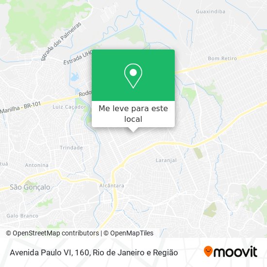 Avenida Paulo VI, 160 mapa