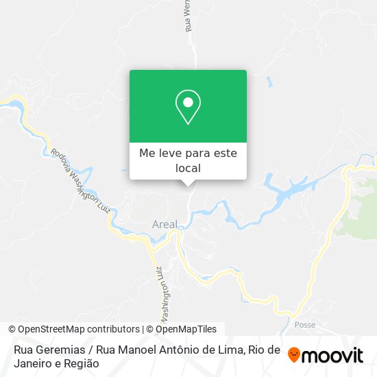 Rua Geremias / Rua Manoel Antônio de Lima mapa