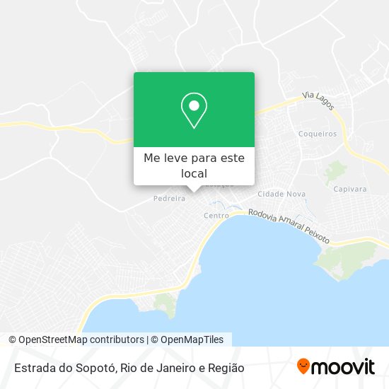 Estrada do Sopotó mapa