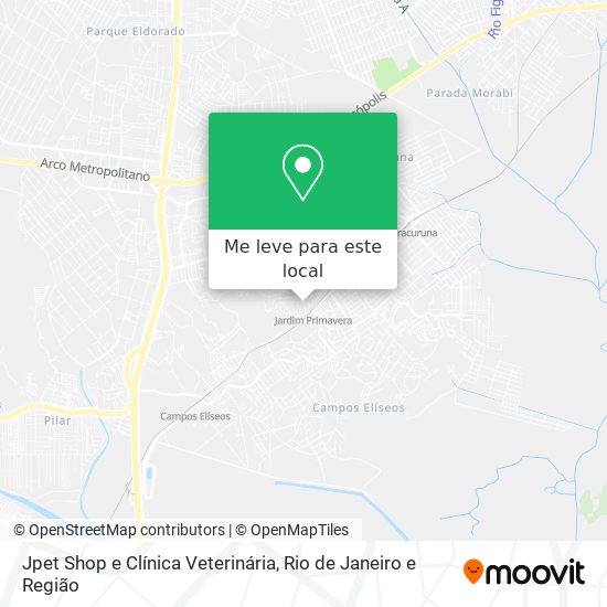 Jpet Shop e Clínica Veterinária mapa