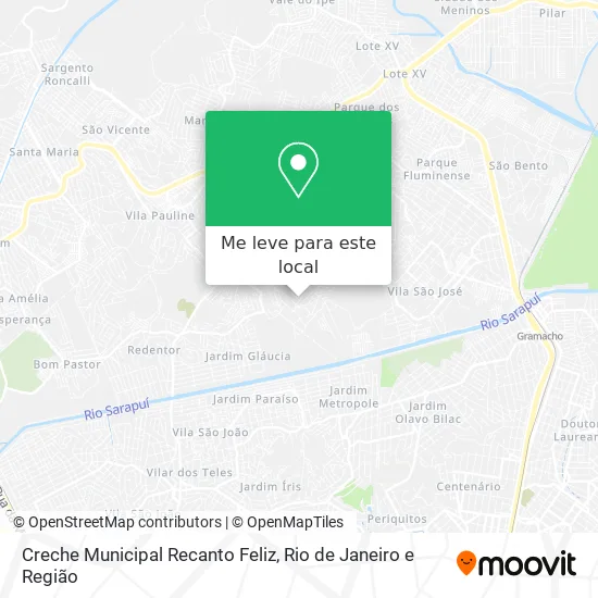 Creche Municipal Recanto Feliz mapa