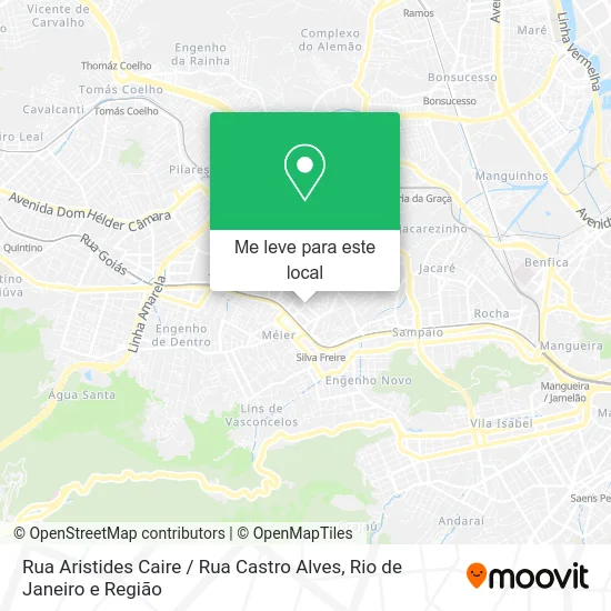 Rua Aristides Caire / Rua Castro Alves mapa