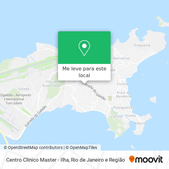 Centro Clínico Master - Ilha mapa