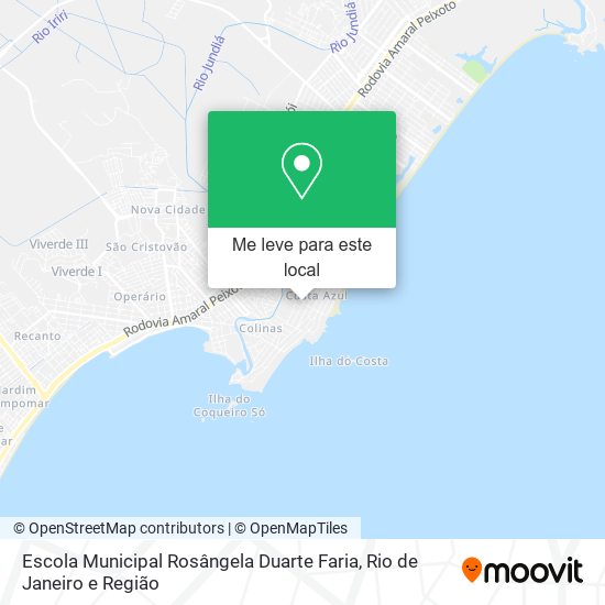 Escola Municipal Rosângela Duarte Faria mapa