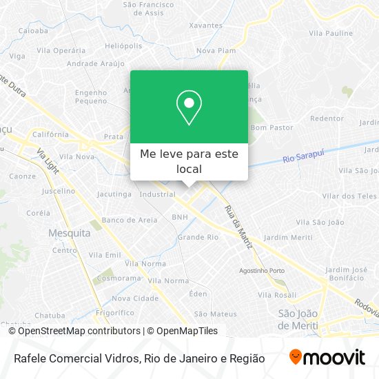 Rafele Comercial Vidros mapa