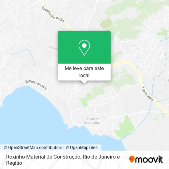 Roxinho Material de Construção mapa