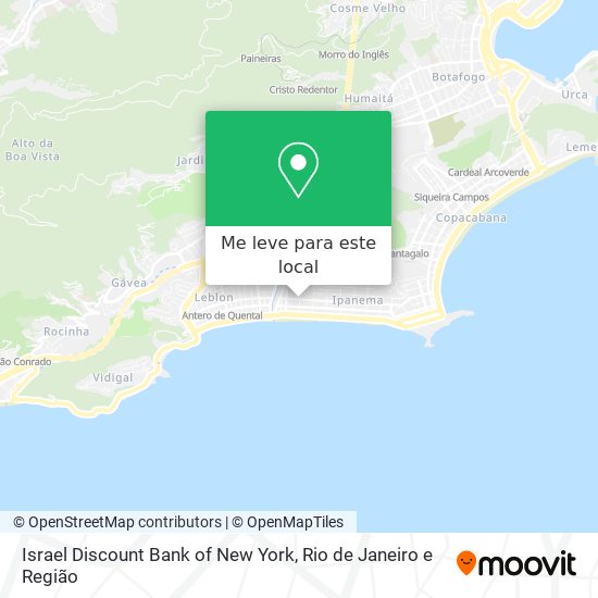 Israel Discount Bank of New York mapa