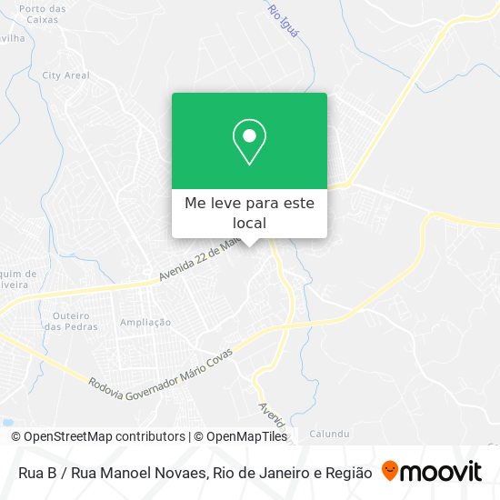 Rua B / Rua Manoel Novaes mapa