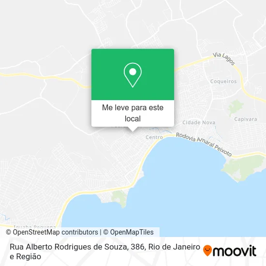 Rua Alberto Rodrigues de Souza, 386 mapa