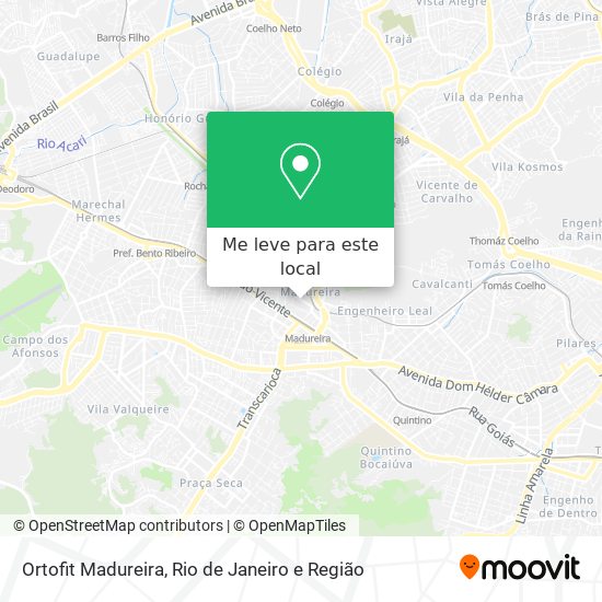 Ortofit Madureira mapa