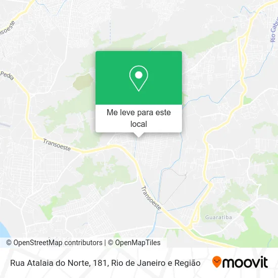 Rua Atalaia do Norte, 181 mapa