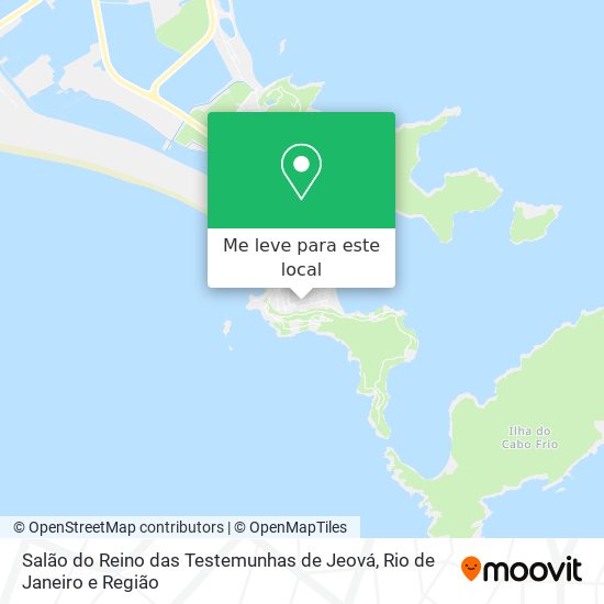 Salão do Reino das Testemunhas de Jeová mapa