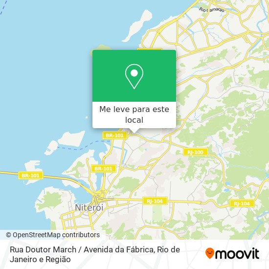 Rua Doutor March / Avenida da Fábrica mapa