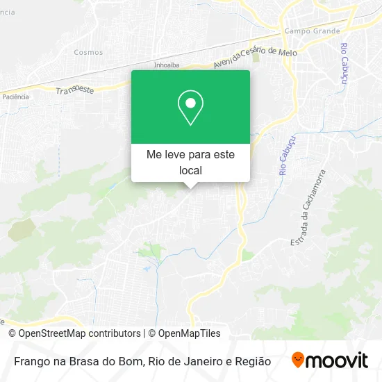 Frango na Brasa do Bom mapa