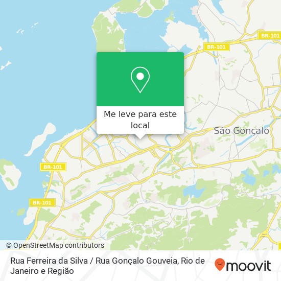 Rua Ferreira da Silva / Rua Gonçalo Gouveia mapa