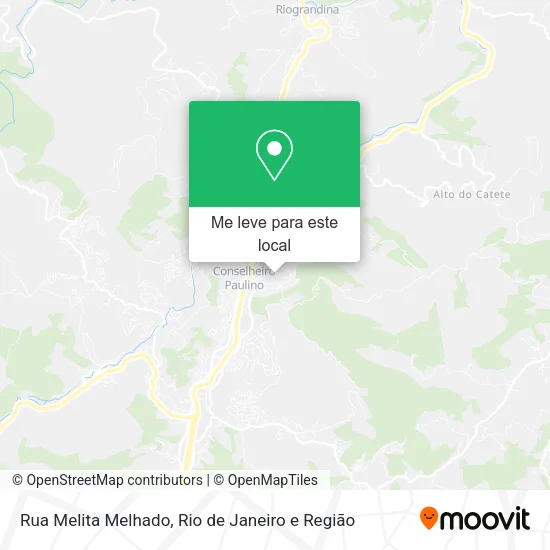 Rua Melita Melhado mapa