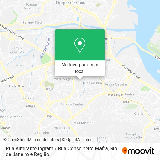 Rua Almirante Ingram / Rua Conselheiro Mafra mapa