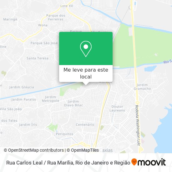 Rua Carlos Leal / Rua Marília mapa